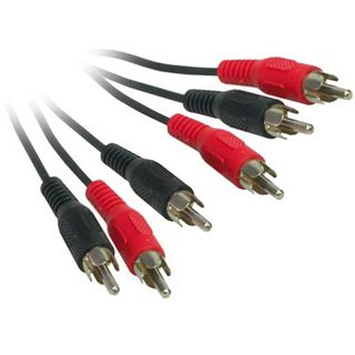 2.00m Good Connections Audio/Video Anschlusskabel 3xCinch Stecker auf
