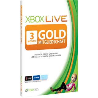 XBOX360 Microsoft Live Gold Card (3 Monate)