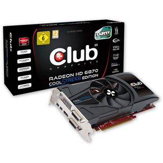 1GB Club 3D Radeon HD 6870 Club 3D Edition Aktiv PCIe 2.1 x16 (Retail)