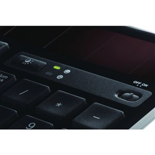 Logitech K750 USB Deutsch schwarz (kabellos)