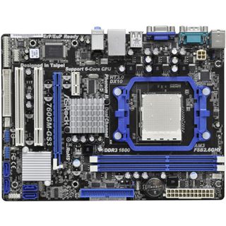 ASRock 760GM-GS3 AMD 760G So.AM3 Dual Channel DDR2 mATX Retail