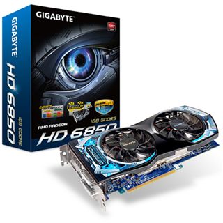 1GB Gigabyte Radeon HD 6850 OC Aktiv PCIe 2.1 x16 (Retail)