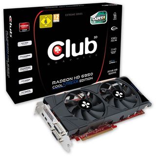 2GB Club 3D Radeon HD 6950 Aktiv PCIe 2.1 x16 (Retail)