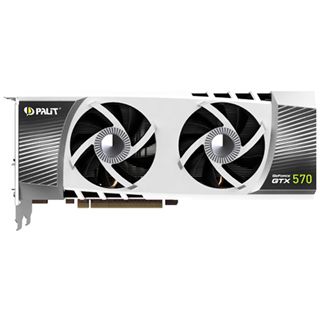 1280MB Palit GeForce GTX 570 Sonic Aktiv PCIe 2.0 x16 (Retail)
