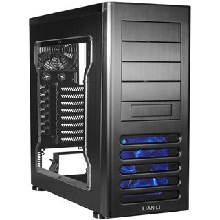 Lian Li PC-7FNWX Window All Black gedaemmt Midi Tower ohne Netzteil