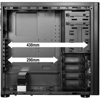 Lian Li PC-7FNWX Window All Black gedaemmt Midi Tower ohne Netzteil