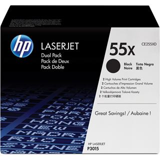 HP Toner CE255XD schwarz (Doppelpack)