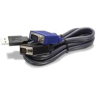 (€5,76*/1m) 4.50m Trendnet KVM Anschlusskabel VGA 15pol Stecker