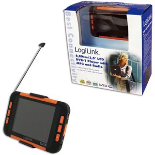 3.5" (8,90cm) Logilink DVB-T Player LCD m. Radio / MP3