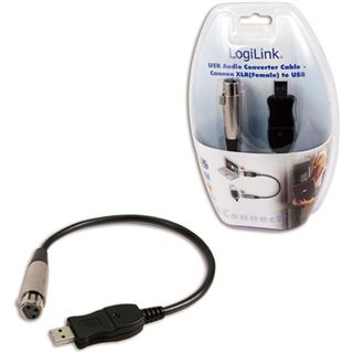 LogiLink UA0080 Adapter USB zu XLR Mikrofon