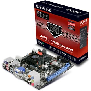Sapphire PURE Mini E350 AMD A50M So.FM1 Single Channel DDR3 Mini-ITX