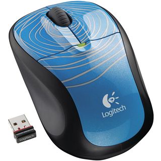 Logitech M305 Wireless Optische USB Maus Blue Swirl