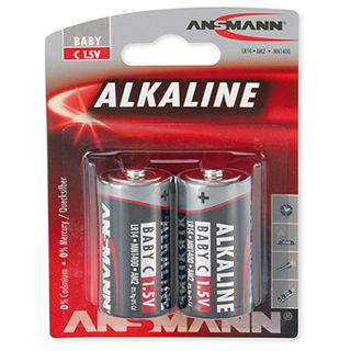 ANSMANN Red-Line LR14 Alkaline C Baby Batterie 1.5 V 2er Pack