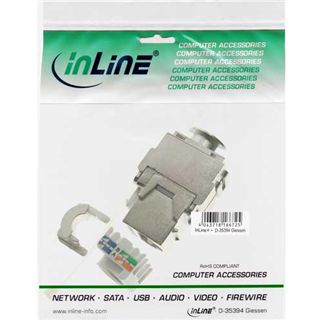 InLine RJ45 Bu/LSA Einsatz, , SNAP-In, Cat.6a