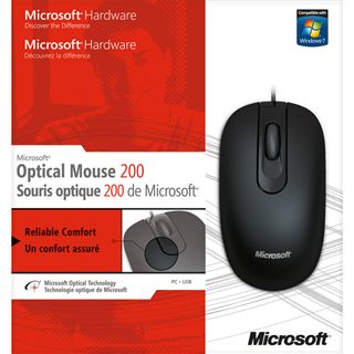 Microsoft Optical Mouse 200 OEM USB schwarz (kabelgebunden)