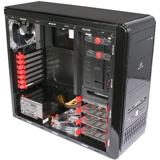 Cooltek K2 Full-Black Rev.C Midi Tower ohne Netzteil schwarz