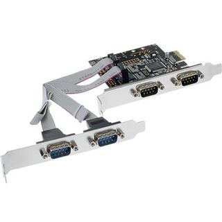 InLine 76623C 4 Port PCIe x1 zweites Slotblech retail