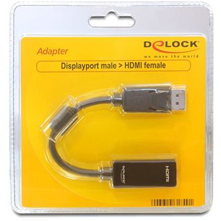 Delock Displayport 1.1 Adapter Displayport Stecker auf 19pol HDMI