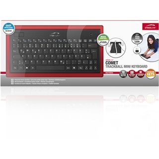 Speedlink Tastatur Comet Trackball mini, black
