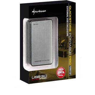 Sharkoon QuickStore Portable Pro 2.5" (6,35cm) USB 3.0 silber