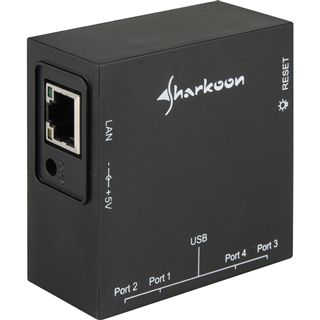 Sharkoon USB LANport 400 Giga Konverter f&uuml;r USB 2.0 zu Gb LAN