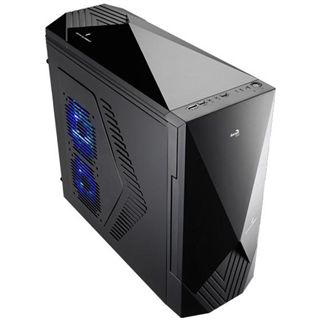 AeroCool Sixth Element Midi Tower ohne Netzteil schwarz/blau