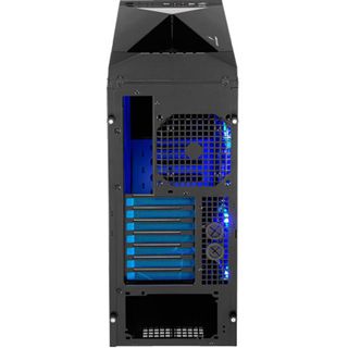 AeroCool Sixth Element Midi Tower ohne Netzteil schwarz/blau