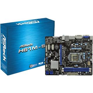 ASRock H61M-S Intel H61 So.1155 Dual Channel DDR3 mATX Retail