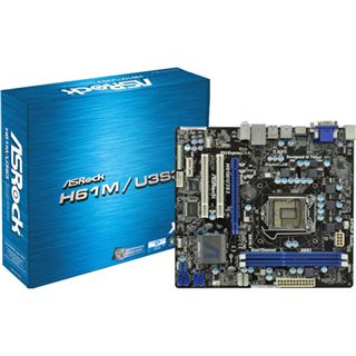 ASRock H61M/U3S3 Intel H61 So.1155 Dual Channel DDR3 mATX Retail