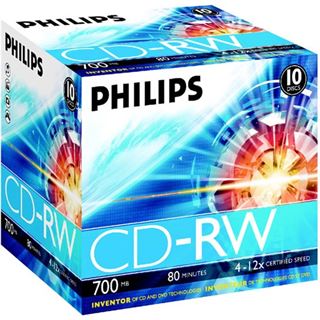 Philips CD-RW 700 MB 10er Pack (908210004651)