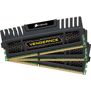 12GB Corsair Vengeance schwarz DDR3-2000 DIMM CL10 Tri Kit