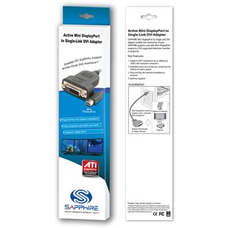 Sapphire aktiver Mini Displayport Adapter f&uuml;r DVI-D