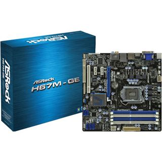 ASRock H67M-GE Intel H67 So.1155 Dual Channel DDR3 mATX Retail