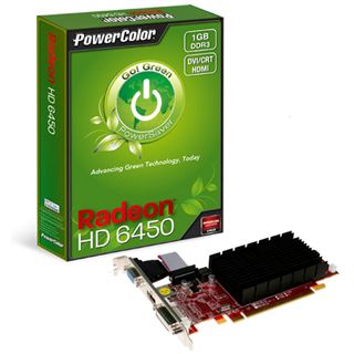 1GB PowerColor Radeon HD 6450 Go! Green Passiv PCIe 2.1 x16 (Retail)