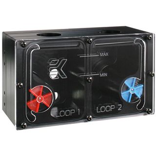 EK Water Blocks EK-BAY Spin Dual Reservoir - schwarz Acetal