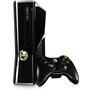 Microsoft XBox 360 Slim Konsole 250GB HDD WLAN matt schwarz (X360)