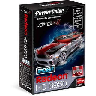 2GB PowerColor Radeon HD 6950 PCS+ Vortex II Aktiv PCIe 2.1 x16