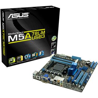 Asus M5A78L-M/USB3 AMD 760G So.AM3+ Dual Channel DDR3 mATX Retail