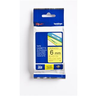 Brother TZE-611 LAMINATED TAPE 6mm 8m