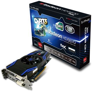 1GB Sapphire Radeon HD 6870 Flex HD Dirt3 Aktiv PCIe 2.0 x16 (Retail)