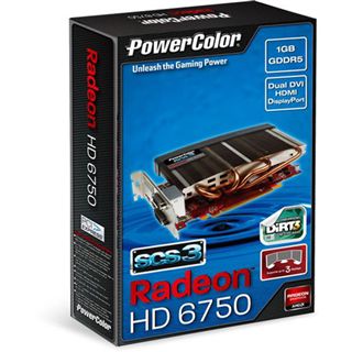 1GB PowerColor Radeon HD 6750 SCS3 Passiv PCIe 2.1 x16 (Retail)
