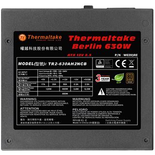 630 Watt Thermaltake Berlin Non-Modular 80+ Bronze