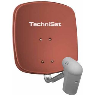 TechniSat DigiDish 45 + Twin LNB ziegelrot