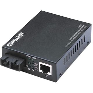 Intellinet Fast Ethernet 10/100Base TX Medienkonverter f&uuml;r SC