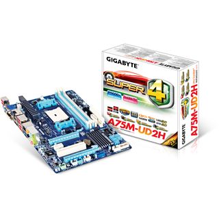 Gigabyte GA-A75M-UD2H AMD A75 So.FM1 Dual Channel DDR3 mATX Retail