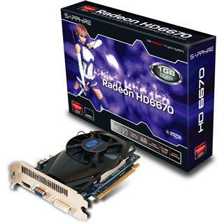 1GB Sapphire Radeon HD 6670 Aktiv PCIe 2.1 x16 (Retail)