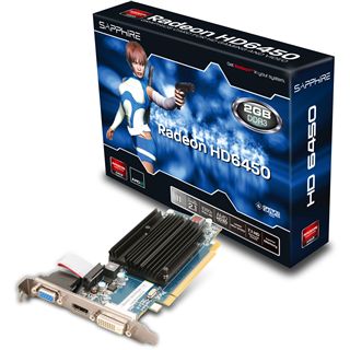 2GB Sapphire Radeon HD 6450 Passiv PCIe 2.0 x16 (Retail)