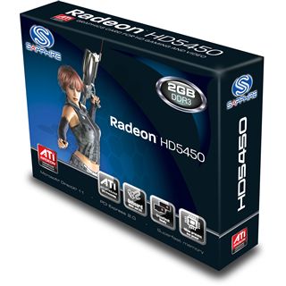2GB Sapphire Radeon HD 5450 Low Profile Passiv PCIe 2.1 x16 (Lite