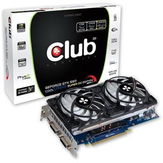 1GB Club 3D GeForce GTX 560 CoolStream Super OC Edition Aktiv PCIe