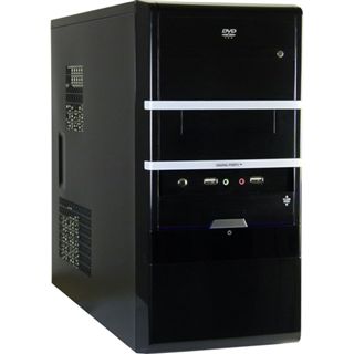 Inter-Tech JY-180 Mini Tower ohne Netzteil schwarz
